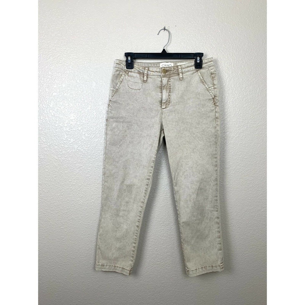 Chino By Anthropologie Slim Straight Cropped Pants